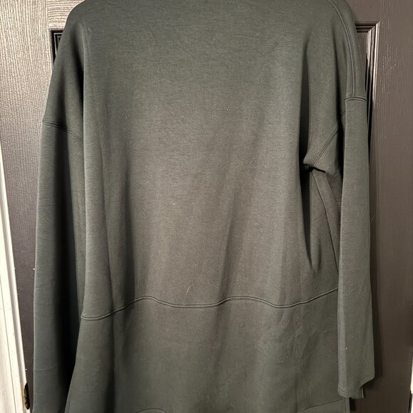 NWOT Womens Spanx Cowel Neck Sweatshirt Dark Green Large - Picture 4 of 4